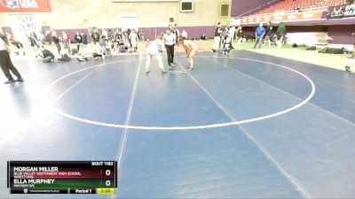 190 lbs Quarterfinal - Morgan Miller, Blue Valley Southwest High School Wrestling vs Ella Murphey, Mayhem WC