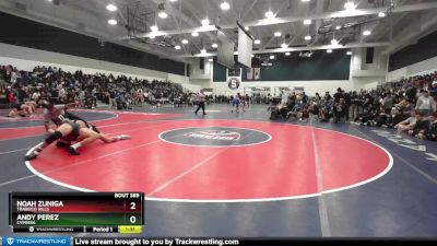 160 lbs Champ. Round 2 - Andy Perez, Cypress vs Noah Zuniga, Trabuco Hills