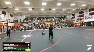 49-53 lbs Semifinal - Levi Dennee, Sheridan Wrestling Club vs Gabriel Ryan, Thermopolis Wrestling Club