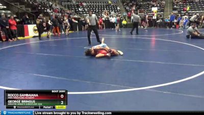 90 lbs Cons. Round 5 - George Bringus, Greater Heights Wrestling-AAA vs Rocco Gambaiana, MWC Wrestling Academy