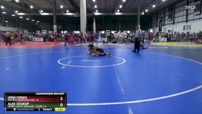 126 lbs Semis & 1st Wb (8 Team) - JOSH CONZA, MAT RATS WRESTLING CLUB vs Alex Soukup, MOORE COUNTY BRAWLERS - SILVER