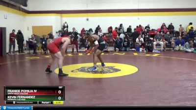 197 lbs Semifinal - Frankie Pomilia Iv, Santa Rosa College vs Kevin Fernandez, Modesto College