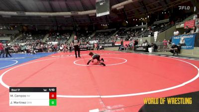 64 lbs Quarterfinal - Matthew Campos, RedWave Wrestling vs Johnnatan Martinez, Grindhouse