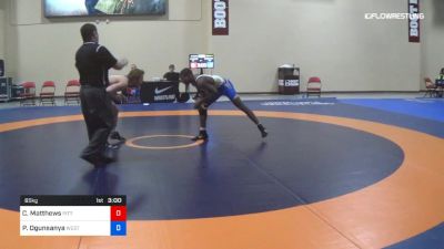 65 kg Cons 8 #1 - Cole Matthews, Pittsburgh vs Peter Ogunsanya, West Point RTC