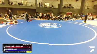 120 lbs Cons. Round 3 - Michael Ryan Mertel Jr., WA vs Kaden Costigan, AK