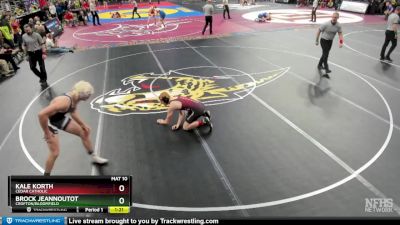 Quarterfinal - Kale Korth, Cedar Catholic vs Brock Jeannoutot, Crofton/Bloomfield