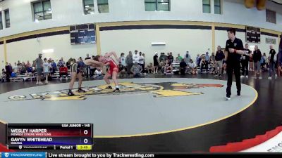 145 lbs Cons. Round 3 - Wesley Harper, Midwest Xtreme Wrestling vs Gavyn Whitehead, Indiana