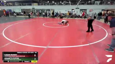 85 lbs 3rd Place Match - Logan Bundy, Landstown Eagle Wrestling Club vs Kenneth Eaton, Calibur Wrestling Academy