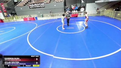 120 lbs Cons. Round 4 - Kameron Rush, USA Gold Wrestling Club vs Dylan Nguyen, Creekside Red Raiders Wrestling