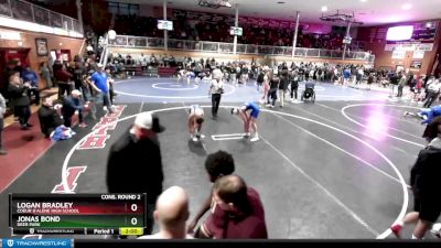 126 lbs Cons. Round 2 - Logan Bradley, Coeur D`Alene High School vs Jonas Bond, Deer Park