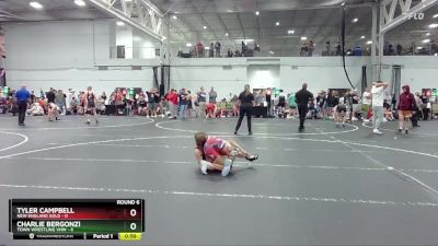 106 lbs Round 6 (8 Team) - Tyler Campbell, New England Gold vs Charlie Bergonzi, Town Wrestling VHW