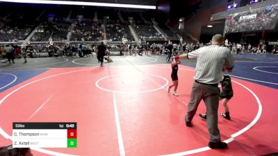 50 lbs Quarterfinal - Colt Thompson, Nebraska Elite vs Zaiden Axtell, Wolf Pack