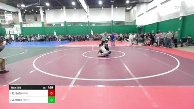 110 lbs Round Of 16 - Deydon Soto, Danbury vs Jared Hood, Ponaganset