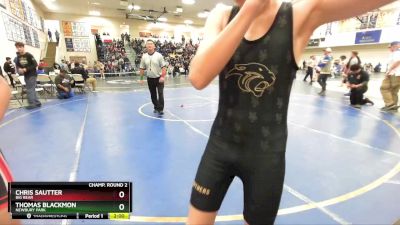 106 lbs Champ. Round 2 - Thomas Blackmon, Newbury Park vs Chris Sautter, Big Bear