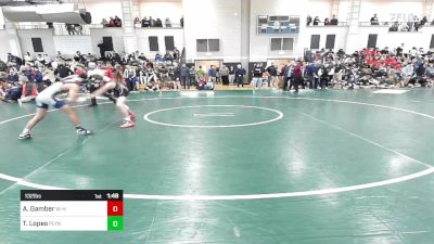 132 lbs Round Of 32 - Austin Gamber, Whitman-Hanson vs Thiago Lopes, Plymouth North