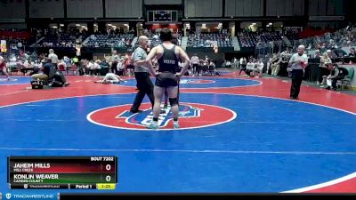 7A-157 lbs Semifinal - Konlin Weaver, Camden County vs Jaheim Mills, Mill Creek