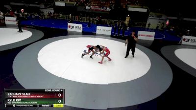 56 lbs Cons. Round 4 - Kyle Kim, Red Star Wrestling Academy vs Zachary Slali, TUF California Wrestling Academy