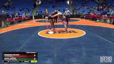 235 lbs Cons. Round 2 - Phoenix Molina, Tolono (Unity) vs Emma Akpan, Tinley Park (Andrew)