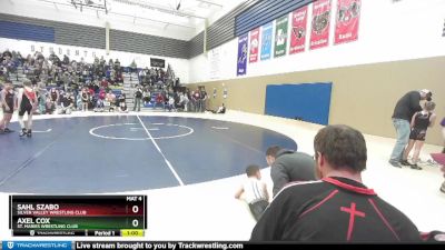 71 lbs Champ. Round 1 - Axel Cox, St. Maries Wrestling Club vs Sahl Szabo, Silver Valley Wrestling Club