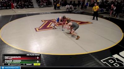 138 lbs 3rd Place Match - Parker Janssen, St. Michael-Albertville vs Matt Randolph, Scott West