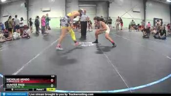 129 lbs Round 7 (8 Team) - Hunter Page, Team Palmetto vs Nicholas Arado, Alabama Elite