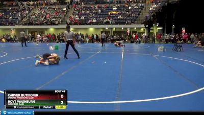 90 lbs Cons. Round 2 - Carver Butikofer, Outlaw Wrestling Club vs Hoyt Washburn, Indee Mat Club