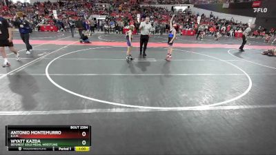 76 lbs Cons. Round 2 - Antonio Montemurro, B.A.M. vs Wyatt Kazda, Deforest Gold Medal Wrestling