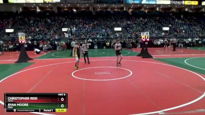 120 lbs Champ. Round 2 - Christopher Reid, TVY2 vs Ryan Moore, PBG1