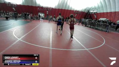 170 lbs Cons. Round 3 - Owen Lowney, Freedom Wrestling Club vs Andrew Servais, Pulaski Wrestling Club