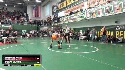 106 lbs Cons. Round 3 - Taegan Gilmore, Medina vs Stamatios Paxos, Hoover (North Canton)