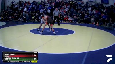 138 lbs Semifinal - Braden Dunlap, Akron Svsm vs Jesse Badiu, Buckeye