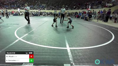 40 lbs Round Of 32 - Mark Misak, Clinton Youth Wrestling vs Antonio Gonzales, Standfast