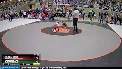 70 lbs Champ. Round 2 - Jenson Rowe, Rock Of Redmond Wrestling vs Camden Davis, Hermiston Wrestling