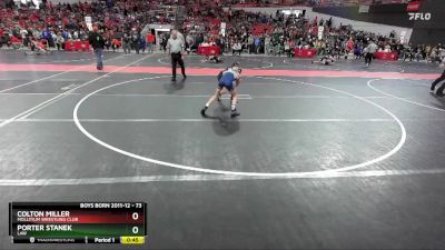 73 lbs Cons. Round 5 - Porter Stanek, LAW vs Colton Miller, Mollitium Wrestling Club