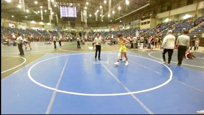 102 lbs Consi Of 8 #2 - Michael Keith, Natrona Colts vs Israel Trujillo, Pueblo County WC