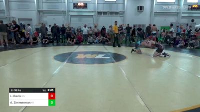 E-118 lbs Semifinal - Logan Davis, WV vs Austin Zimmerman, NY