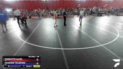 138 lbs Quarterfinal - Charlotte Allen, WI vs McKenzie Tollefson, IA