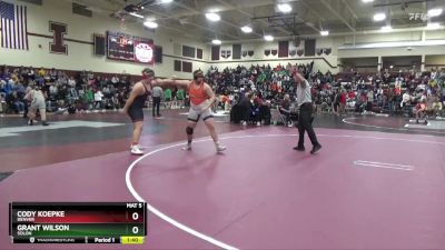 285 lbs Cons. Round 2 - Cody Koepke, Denver vs Grant Wilson, Solon