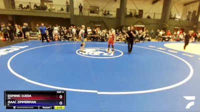 126 lbs Champ. Round 2 - Dominic Ojeda, OR vs Isaac Zimmerman, IL