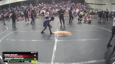 85 lbs Semifinal - Mario Ratliff, Westwateree Wrestling Club vs Jeremiah Middleton, Blue Steel