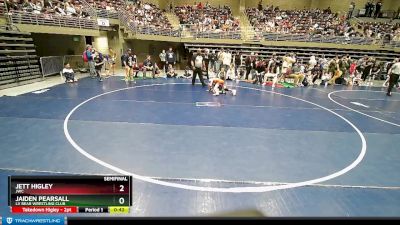 67 lbs Semifinal - Jaiden Pearsall, LV Bear Wrestling Club vs Jett Higley, JWC