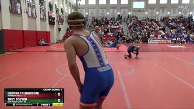 175 lbs Champ Round 1 (16 Team) - Trey Foster, Oak Mountain vs Griffin Prudhomme, Vestavia Hills