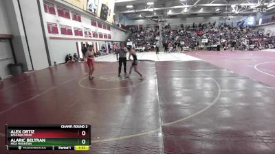 113 lbs Champ. Round 3 - Alex Ortiz, Boulder Creek vs Alaric Beltran, Mica Mountain