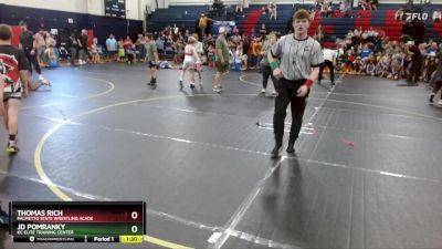 100 lbs Round 2 - Thomas Rich, Palmetto State Wrestling Acade vs Jd Pomranky, KC Elite Training Center