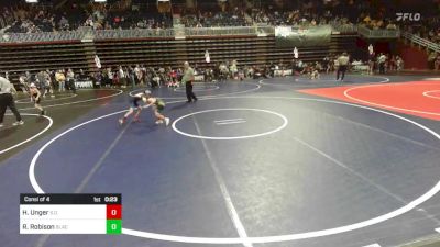 58 lbs Consi Of 4 - Harvin Unger, S.o.t. vs Ryder Robison, Black Fox Wr Ac