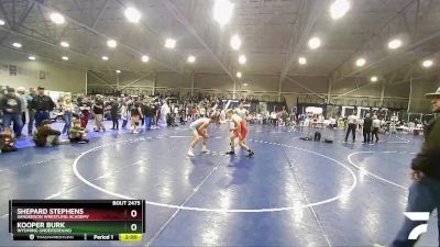 157 lbs 3rd Place Match - Kooper Burk, Wyoming Underground vs Shepard Stephens, Sanderson Wrestling Academy