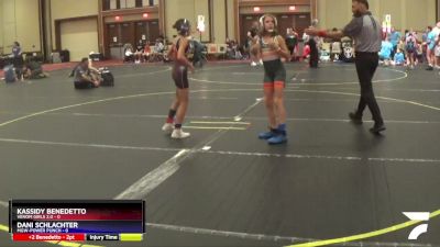 76 lbs Round 1 (10 Team) - Kassidy Benedetto, Venom Girls 2.0 vs Dani Schlachter, MGW-Power Punch