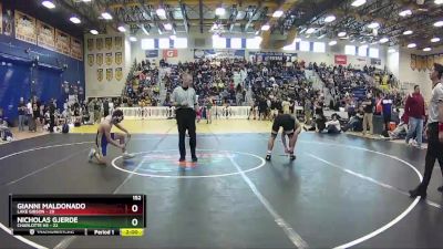 152 lbs Semifinals (8 Team) - Nicholas Gjerde, Charlotte Hs vs Gianni Maldonado, Lake Gibson