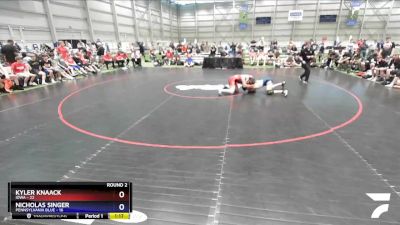 152 lbs Round 2 (8 Team) - Kyler Knaack, Iowa vs Nicholas Singer, Pennsylvania Blue