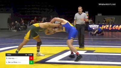 174 lbs Quarterfinal - Gregg Harvey, Pittsburgh vs Lorenzo De La Riva, North Dakota State